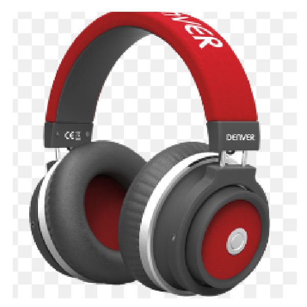 Bluetooth 2-Ch Stereo Audio Headset — Red