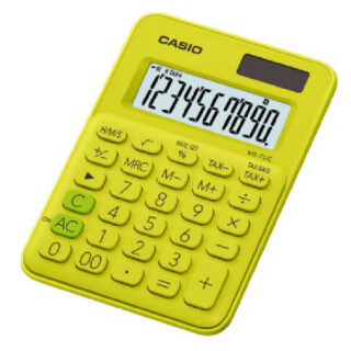 Desk Top Calculator 8 Digits Casio MS7, Yellow 2 Way