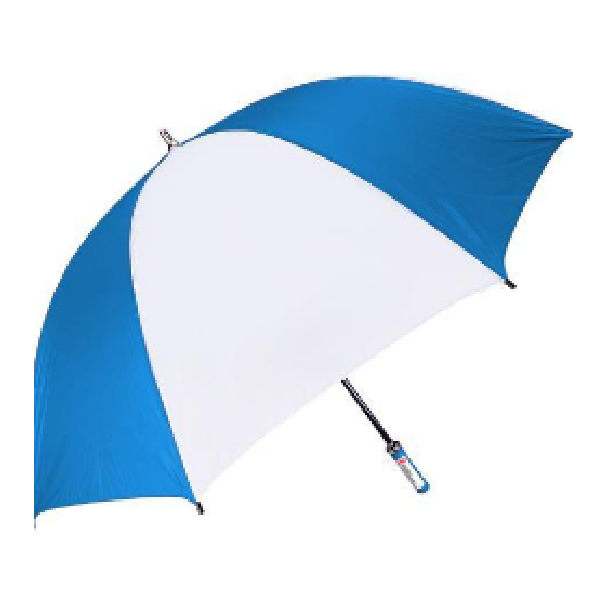 Umbrella 120cm Straight Silver Handle, 8 Panel, Blue/White - Whitesun Group