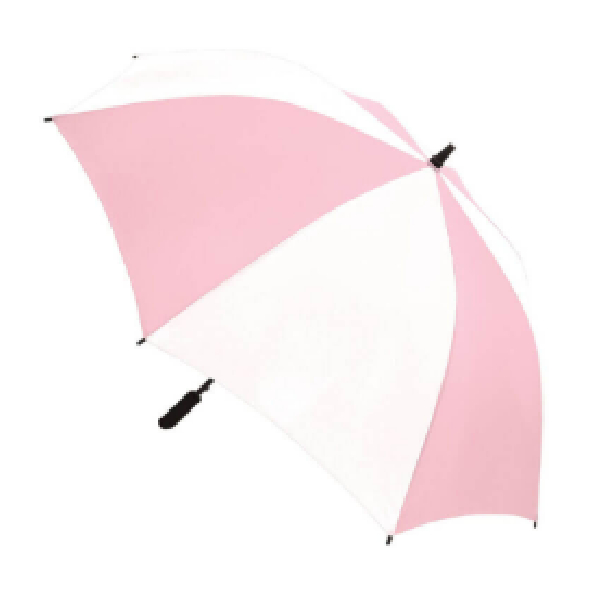 Straight Handle Umbrella – Pink and White, 1 Meter - Whitesun Group