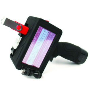 Hand Held Inkjet Printer With Black Ink Cartridge