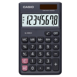 SL-300LV Pocket Size Calculator – 8 Digits, Dual Power, Compact Casio Design