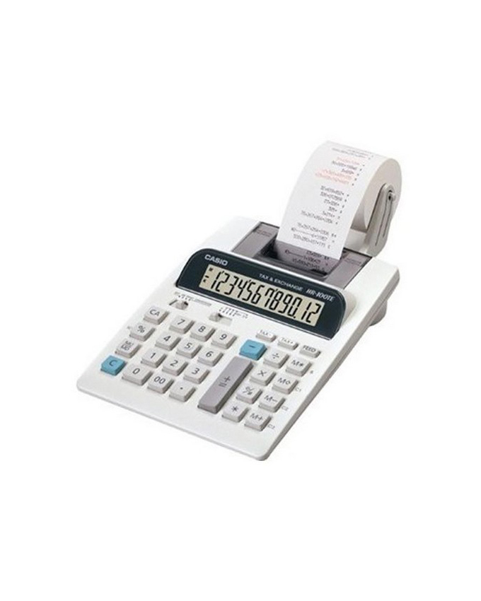 Casio HR-100RC Printer Calculator – 12 Digits, AC/DC Power, Compact & Reliable - Whitesun Group