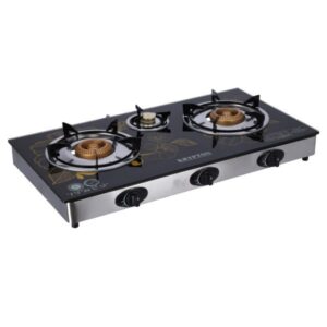 Krypton Tempered Glass Triple Gas Burner