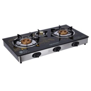 Krypton Tempered Glass Triple Gas Burner