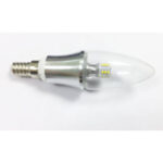 LED 5 Watts Clear Candle Bulb, E14 Base 2835 SMD