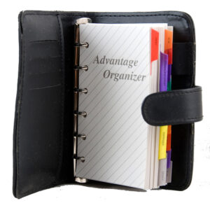 Organizer Regular Filo Fax Black Color 5 Inch | Stay Organized in Style
