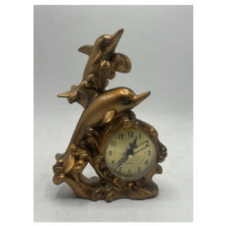 21Cm X 17Cm Copper Color Porcelin Gift Clock