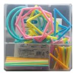 Build The Geometry Kit, Cuboid Frame Model In Transparent Box