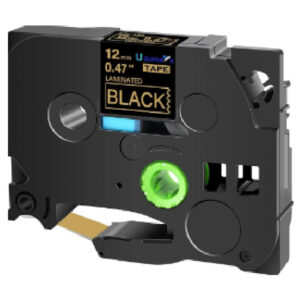 Label Tape For Brother Gold On Black, Length: 8M, 12Mm