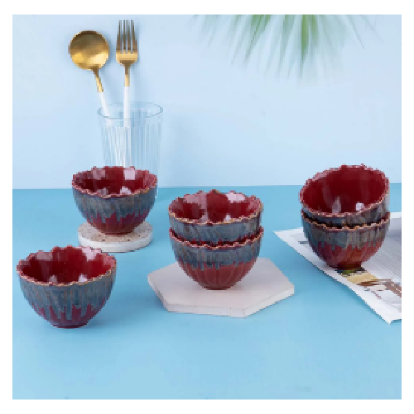 Artisan Bowl Set – Set of 6 in Gift Packing Box, Ti-bros