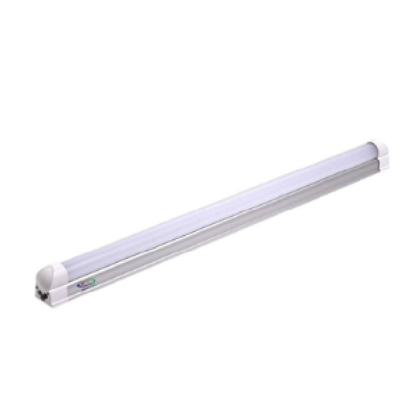 LED 4 Tube Light, W/White, Frosted/Clear Cover With Fitting – T5 20W
