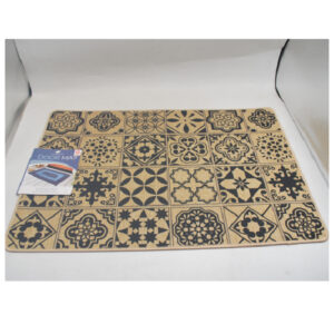 Faux Linen Plus Natural Rubber (2Mm) Total Thickness 0.25Cm