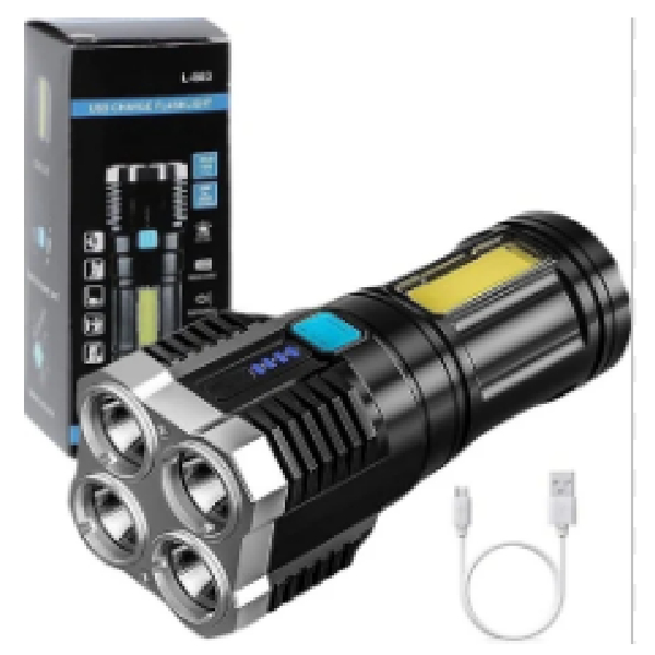 USB Rechargeable Torch With Handle
