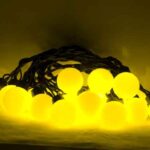 LED Big Ball 40mm Lamp String Light 5Meter Warm White