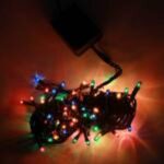 LED Light AC 220V-250V, 100 Pcs Wide, 10M – RGB, 7×1.6mm Wire, 3 Pin BS Plug