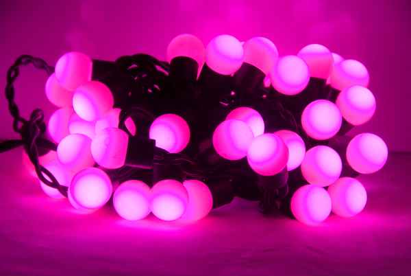 LED Ball Light 17mm, 5M, 4Watt  Purple