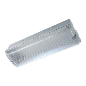 8W Non Maintained Bulkhead Emergency Exit Light Fitting