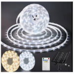 Solar LED Flexible Strip Light 10M With Remote Bright Outdoor Accent