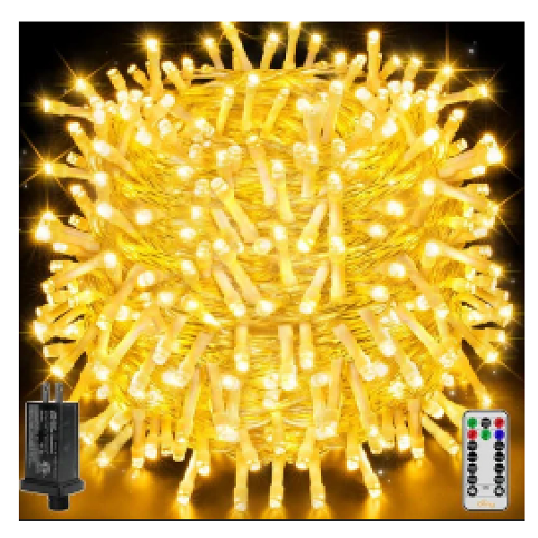 100M LED String Light 800L, Controller, Warm White